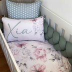 Cot Bedding - Pink Peony Set 02
