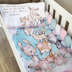 Cot Bedding - Pink Woodlands Set 03