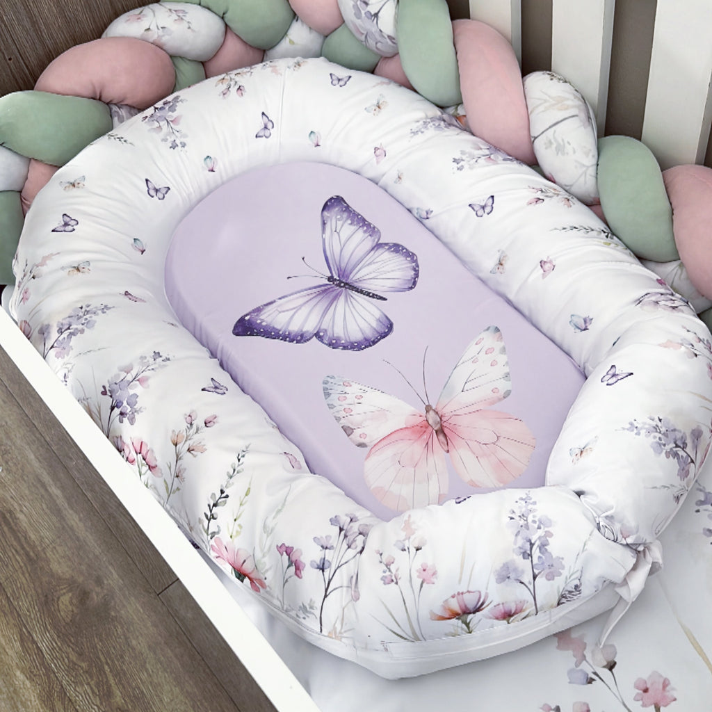 Cot Bedding - Floral Butterfly Set 01