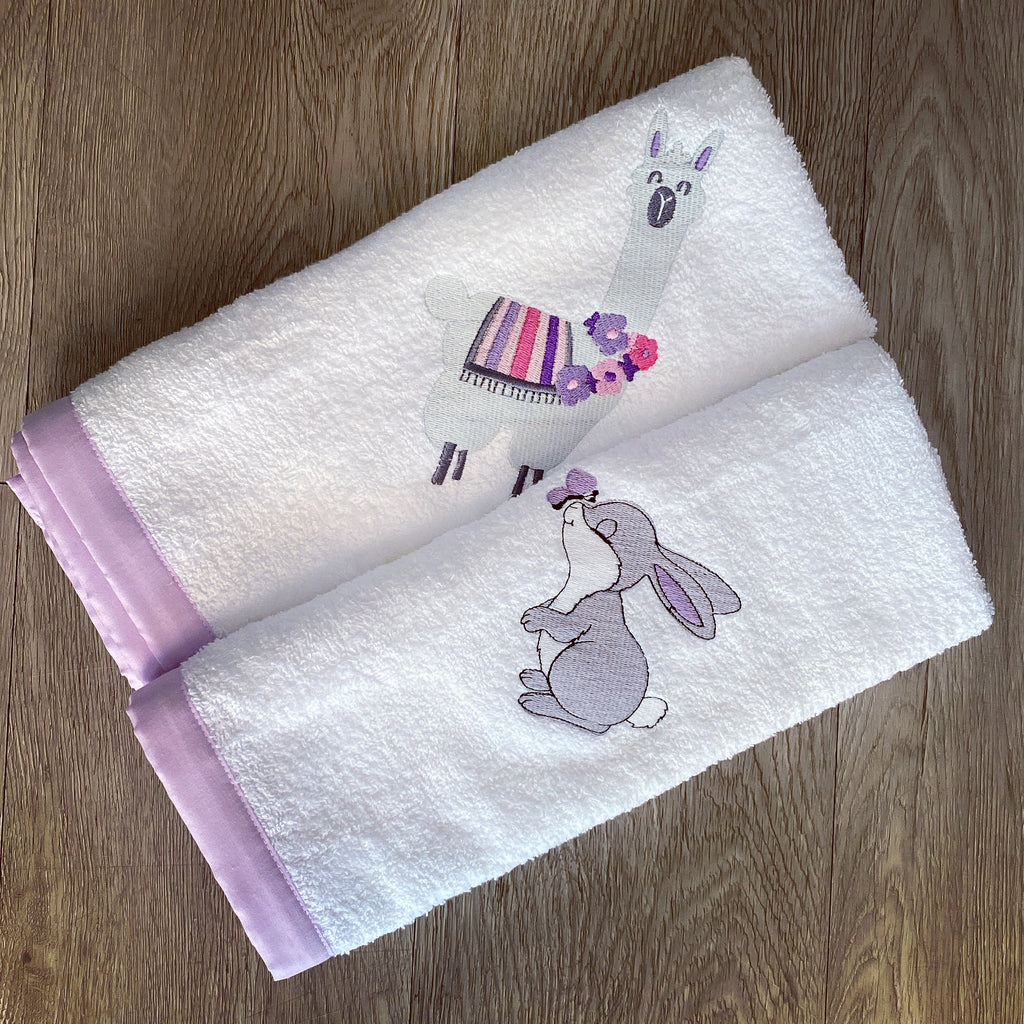 Cot Bedding - Pink Llama Set 04