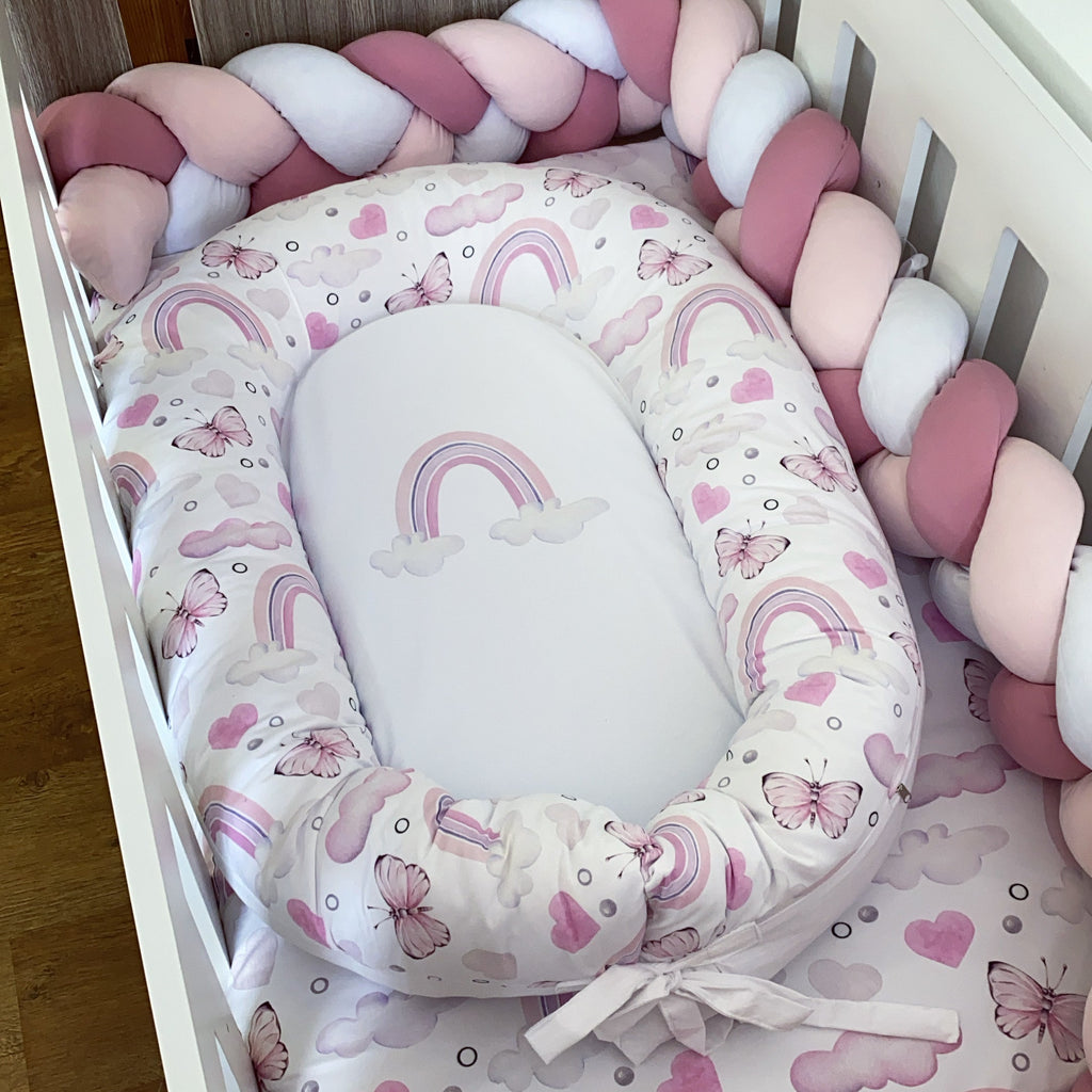 Cot Bedding - Pink Rainbow Set 09