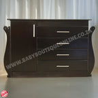 Large Sleigh Compactum Burgundy - Supawood MDF - B0158