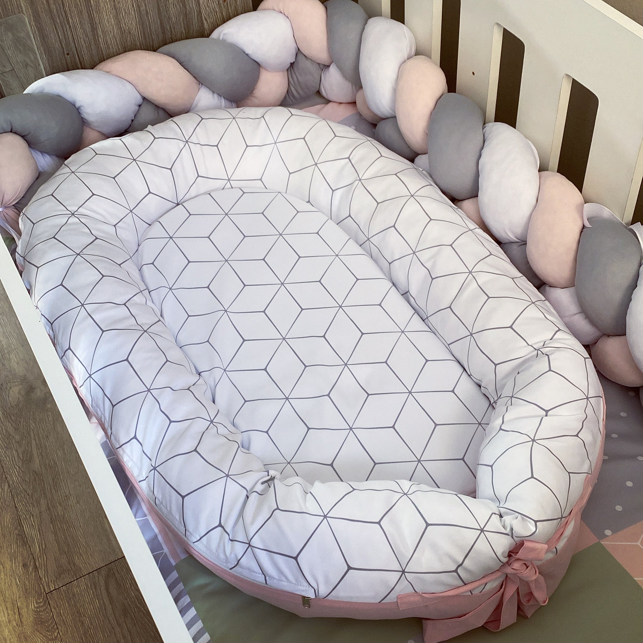 Nest - White and Black 01 baby nursery snuggle nests South Africa