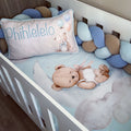 Cot Bedding - Blue Bear Set 04 baby boy nursery linen set South Africa