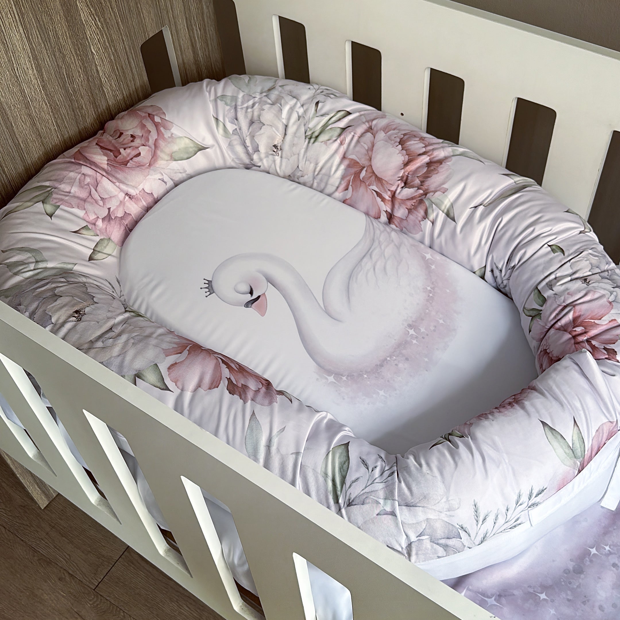 Nest - Pink Swan 01 baby nursery snuggle nests South Africa