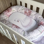 Cot Bedding - Pink Swan Set 05