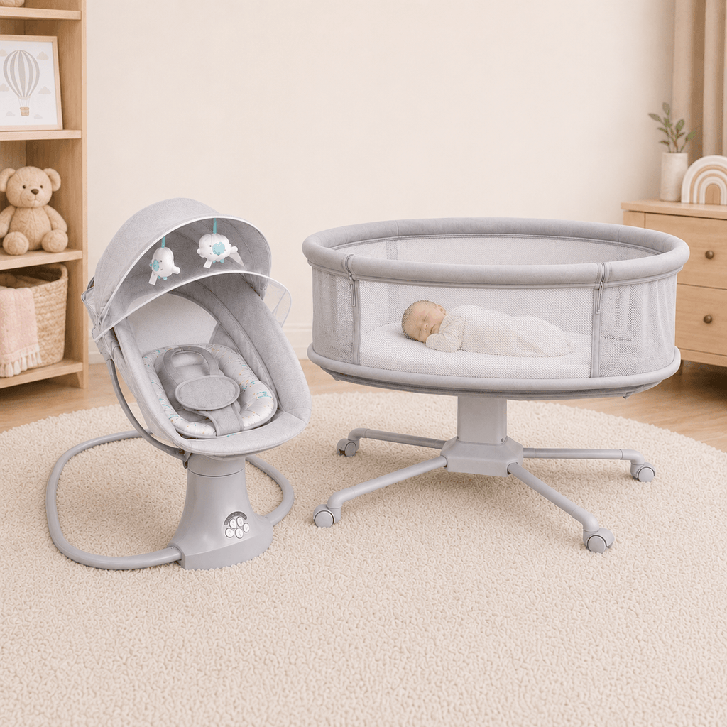 Dream Combo - Starlight Bedside Bassinet + Mastela Swing