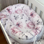 Cot Bedding - Pink Flower Set 07