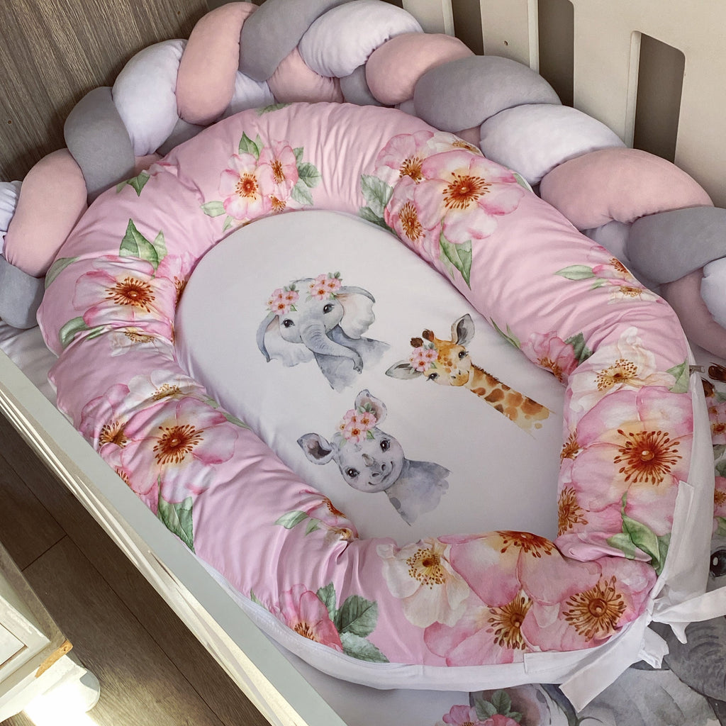 Cot Bedding - Pink Safari Set 23