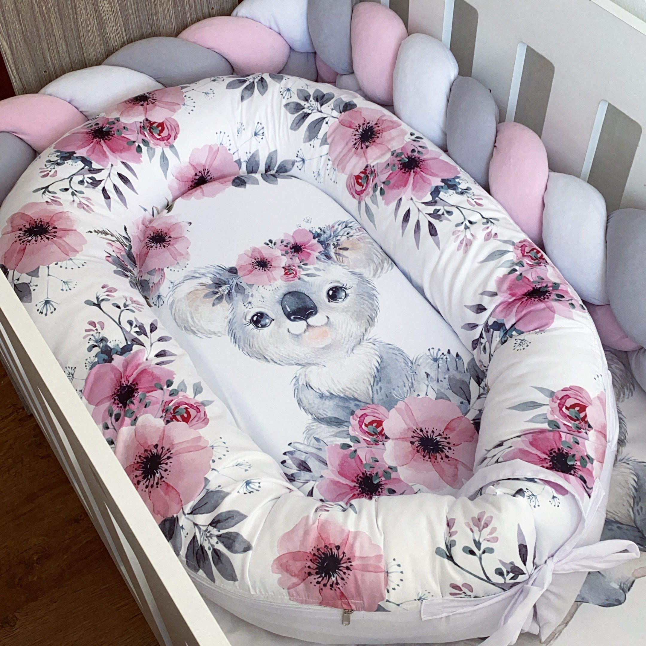 Nest - Pink Koala 01 baby nursery snuggle nests South Africa