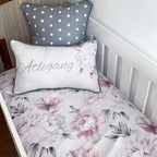 Cot Bedding - Pink Flower Set 07