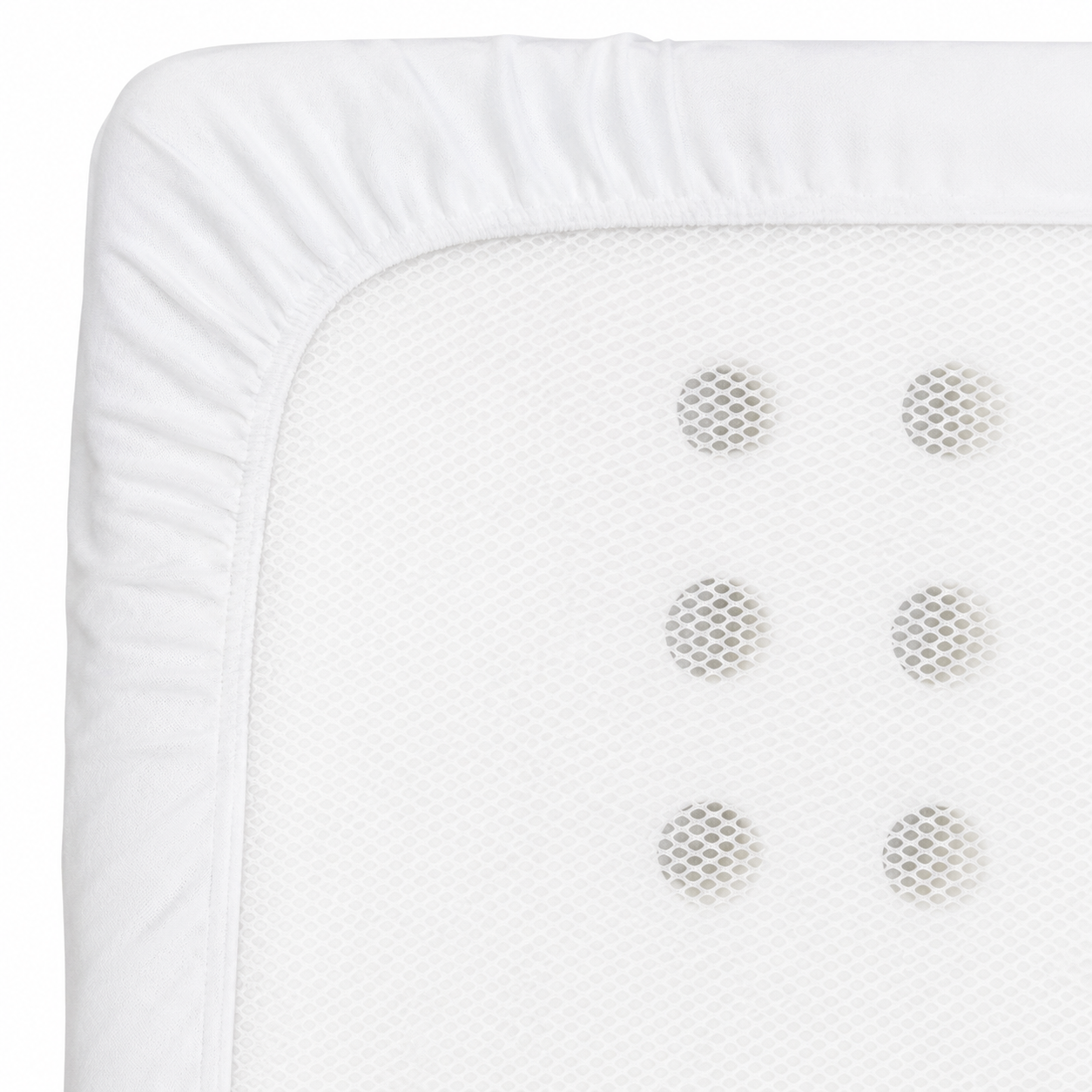 Fitted Sheet White 1120mm x 860mm for our 5-in-1 Cots