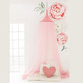 Hanging Tent Canopy Netting - Vintage Pink