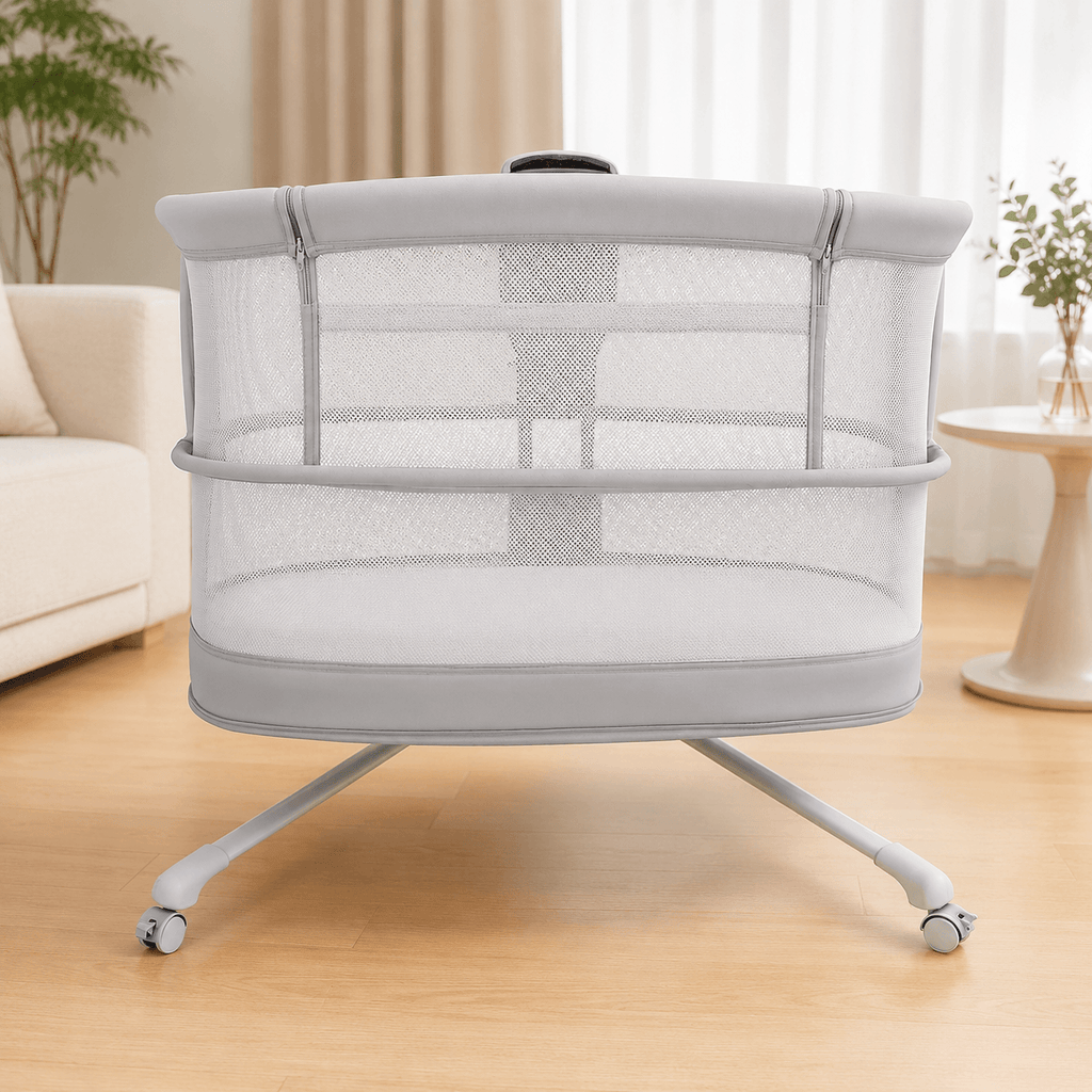 Dream Starlight Bedside Bassinet - Grey
