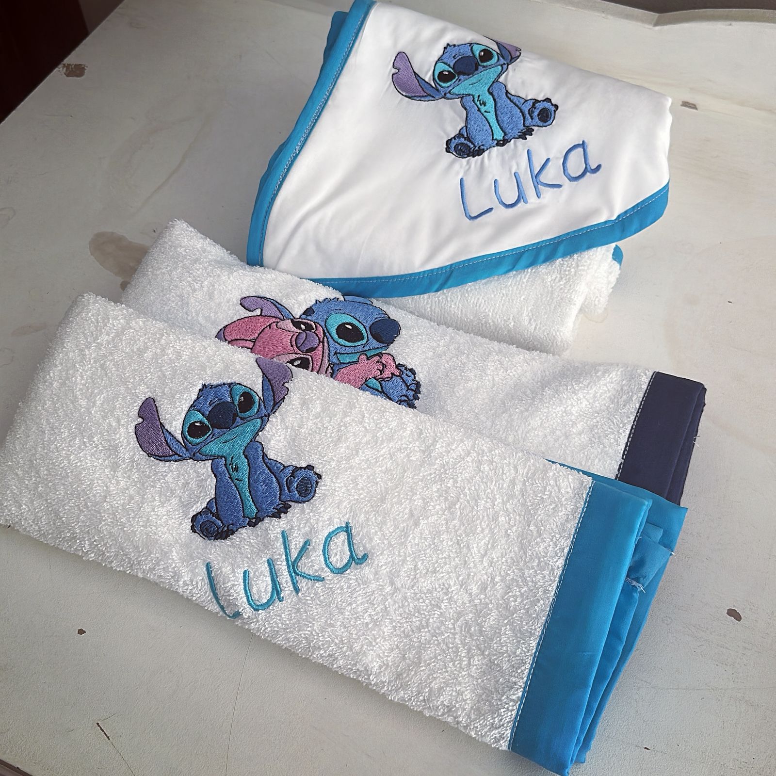 Hooded Towels - Stitch 01 baby toddler hooded towels South Africa