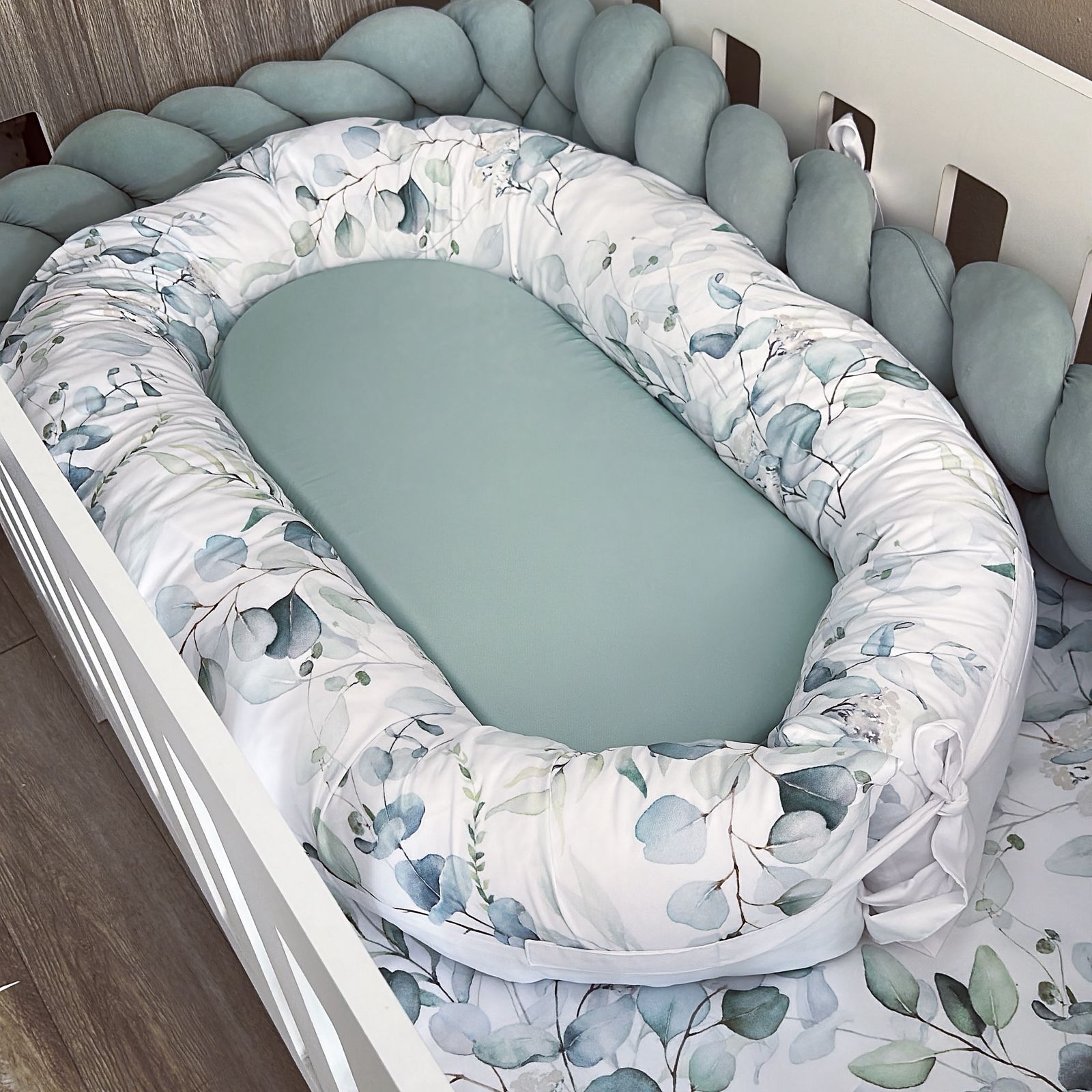 Nest -  Eucalyptus Leaf 01 baby nursery snuggle nests South Africa