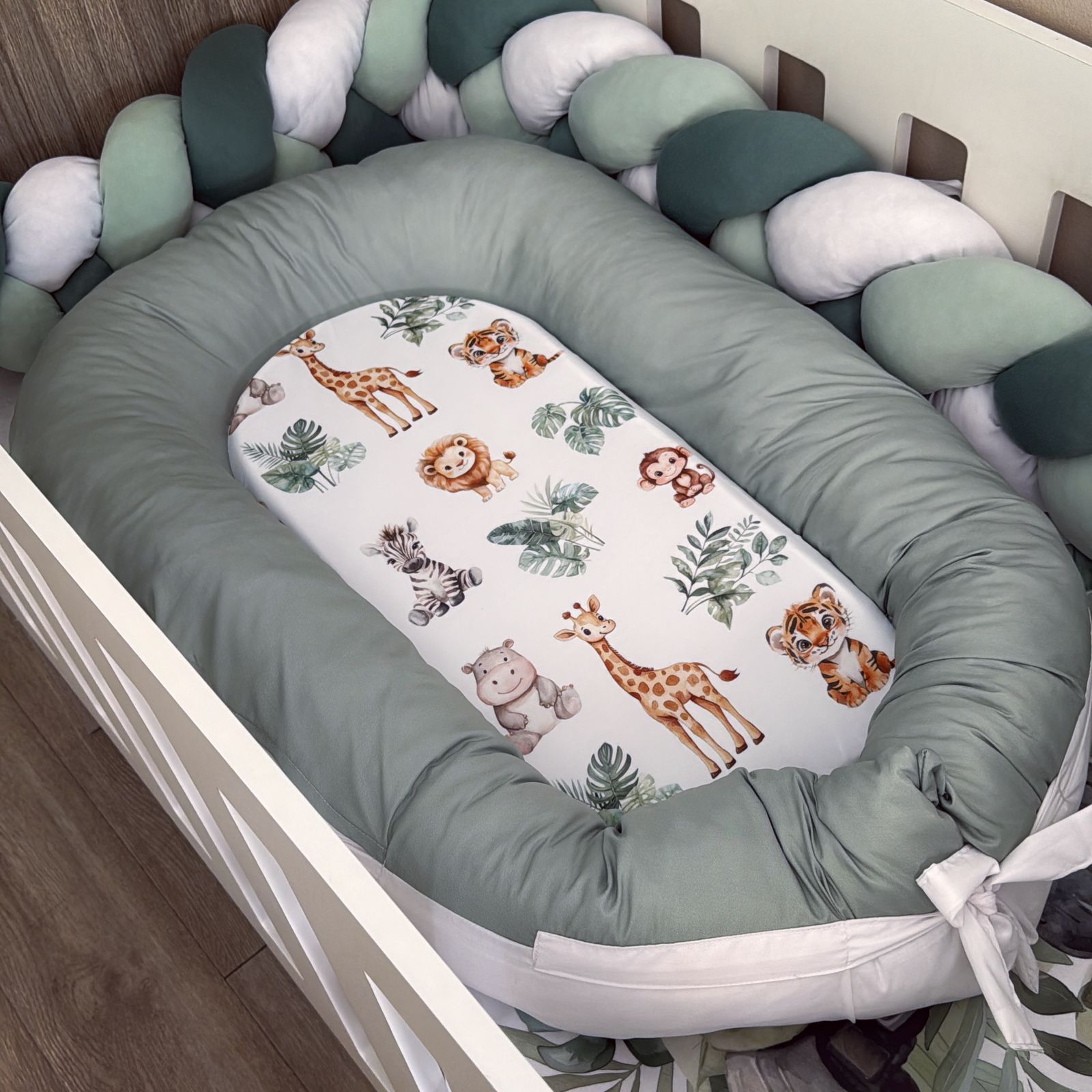 Nest - Green Safari 04 baby nursery snuggle nests South Africa