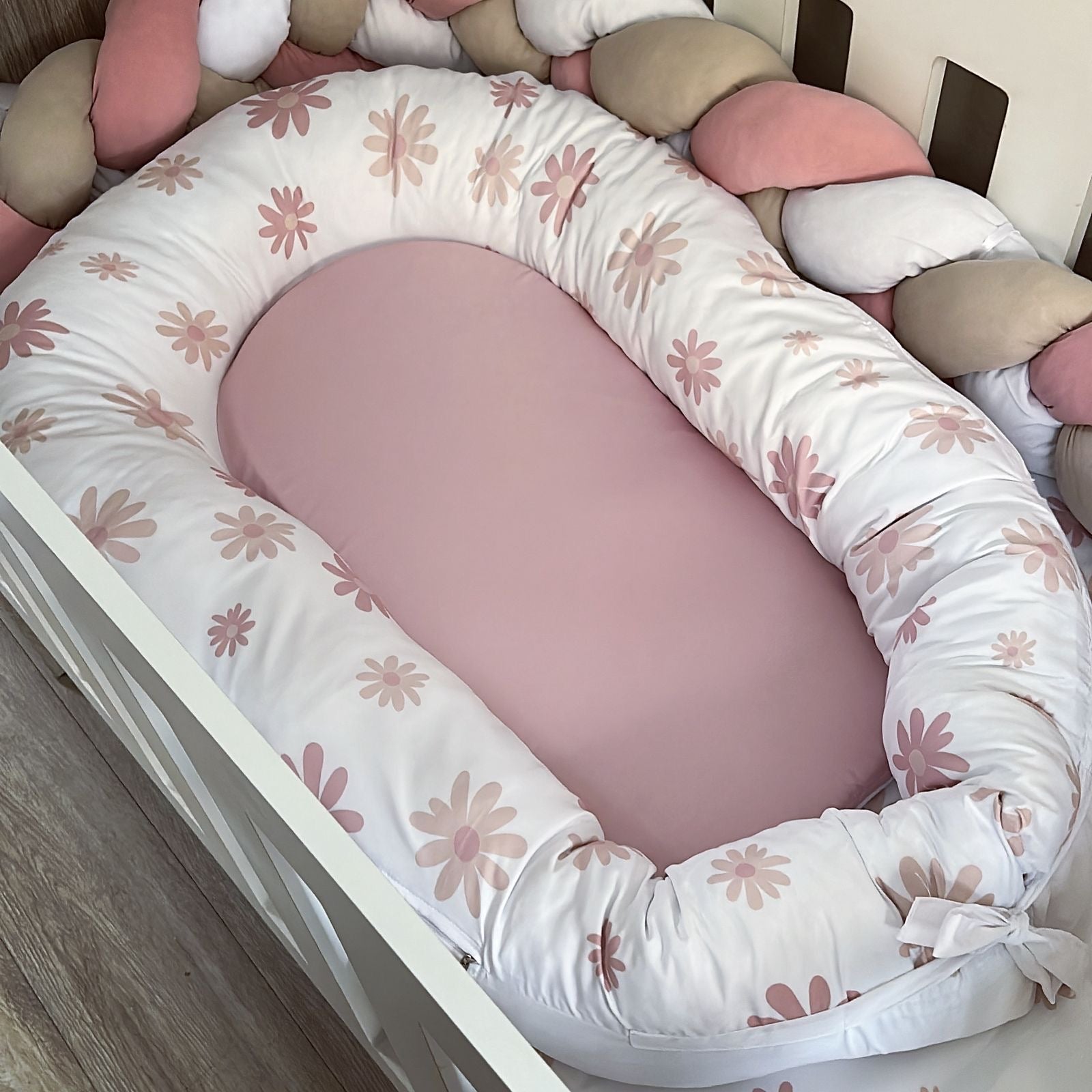 Nest - Pink Daisy 01 baby nursery snuggle nests South Africa