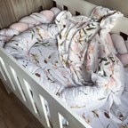 Cot Bedding - Dusty Pink Flower Set 02