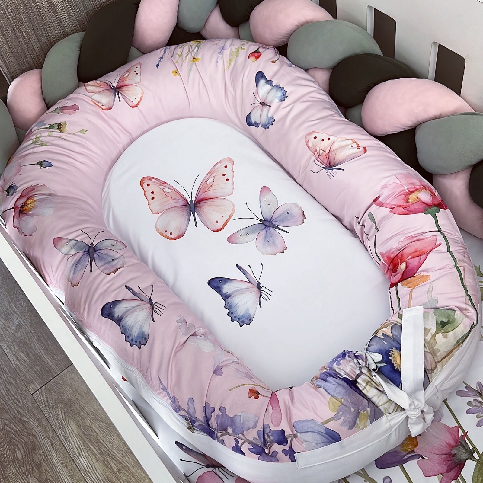 Nest - Floral Butterfly 02 baby nursery snuggle nests South Africa