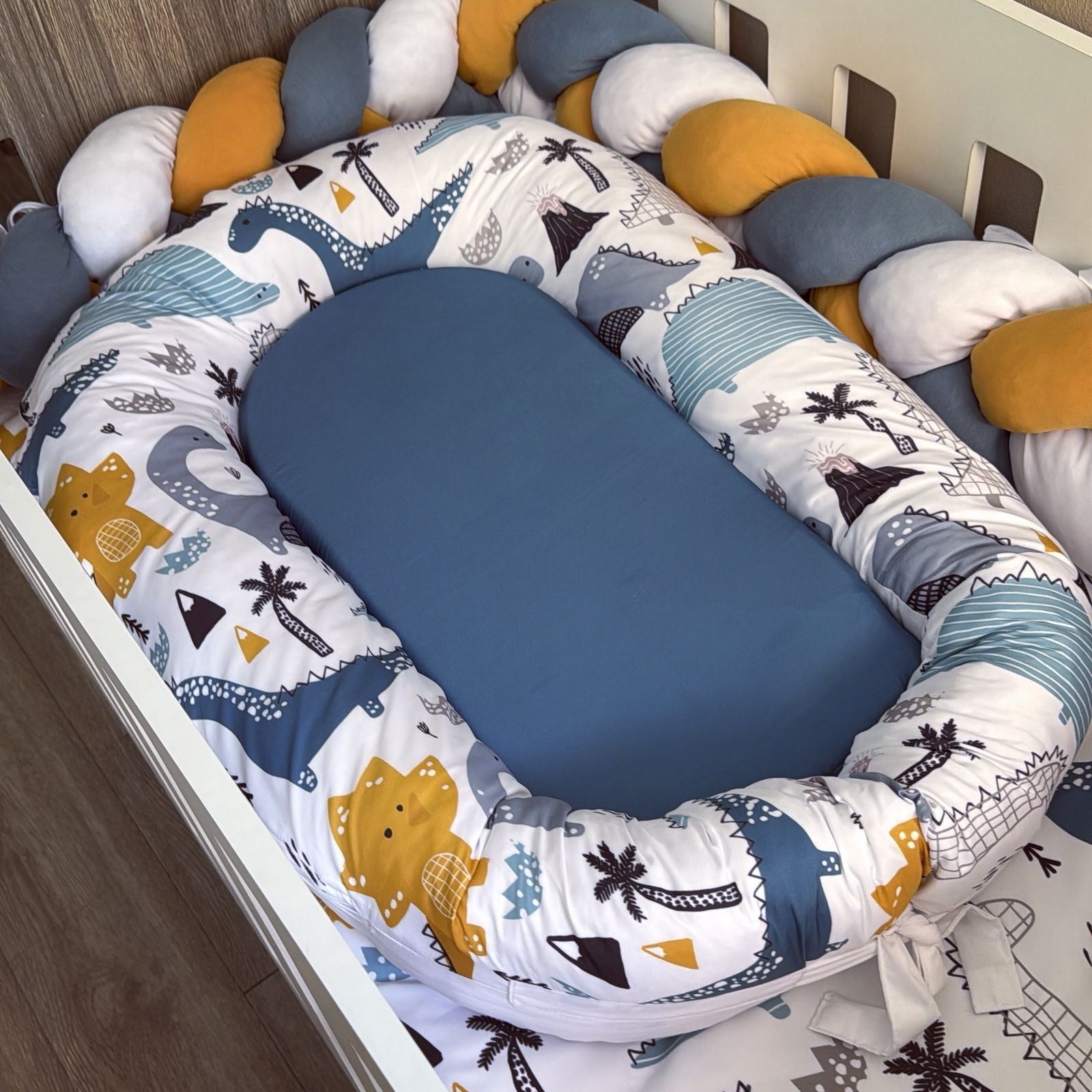 Nest - Blue Dinosaur 02 baby nursery snuggle nests South Africa