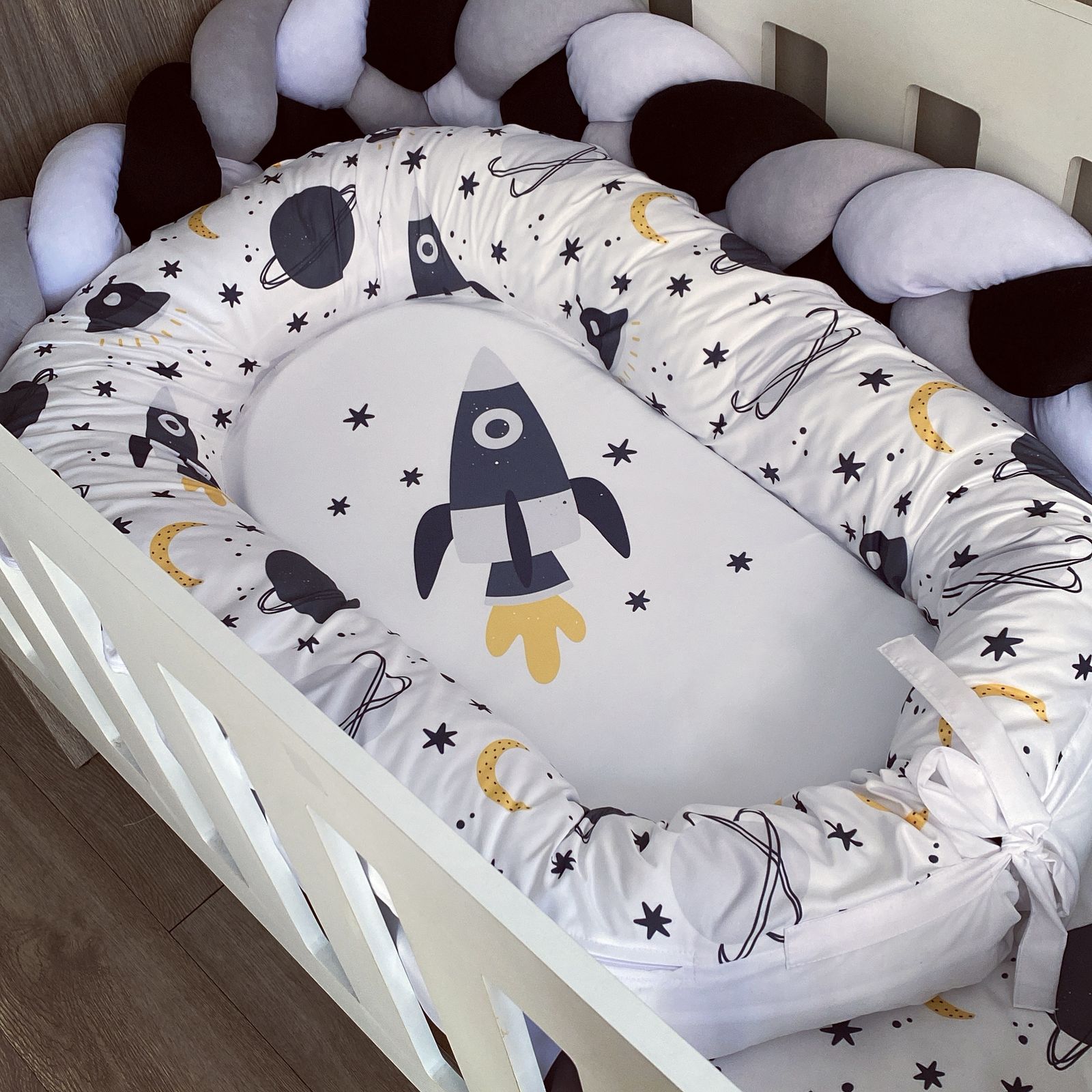 Nest - Black Space 01 baby nursery snuggle nests South Africa