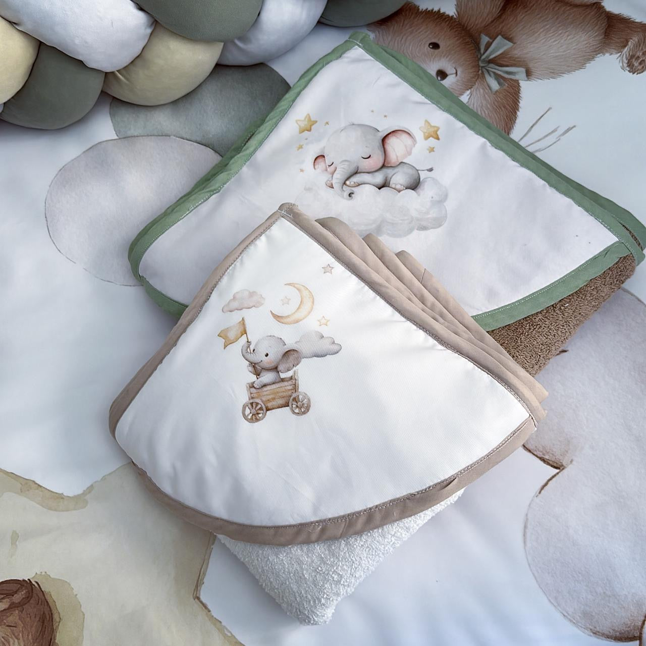 Hooded Towels - Elephants 01 baby toddler hooded towels South Africa