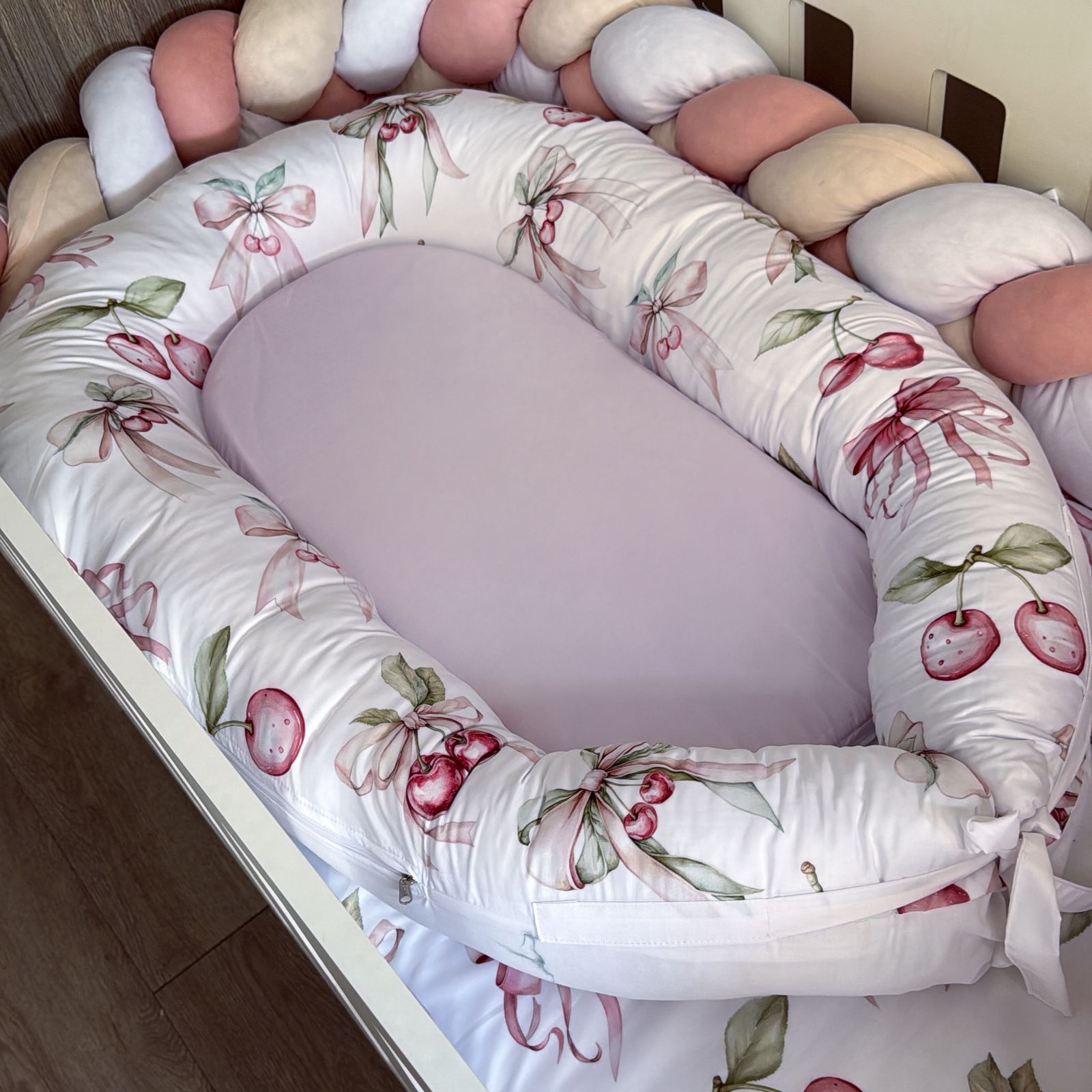 Cot Bedding - Pink Cherry Set 01