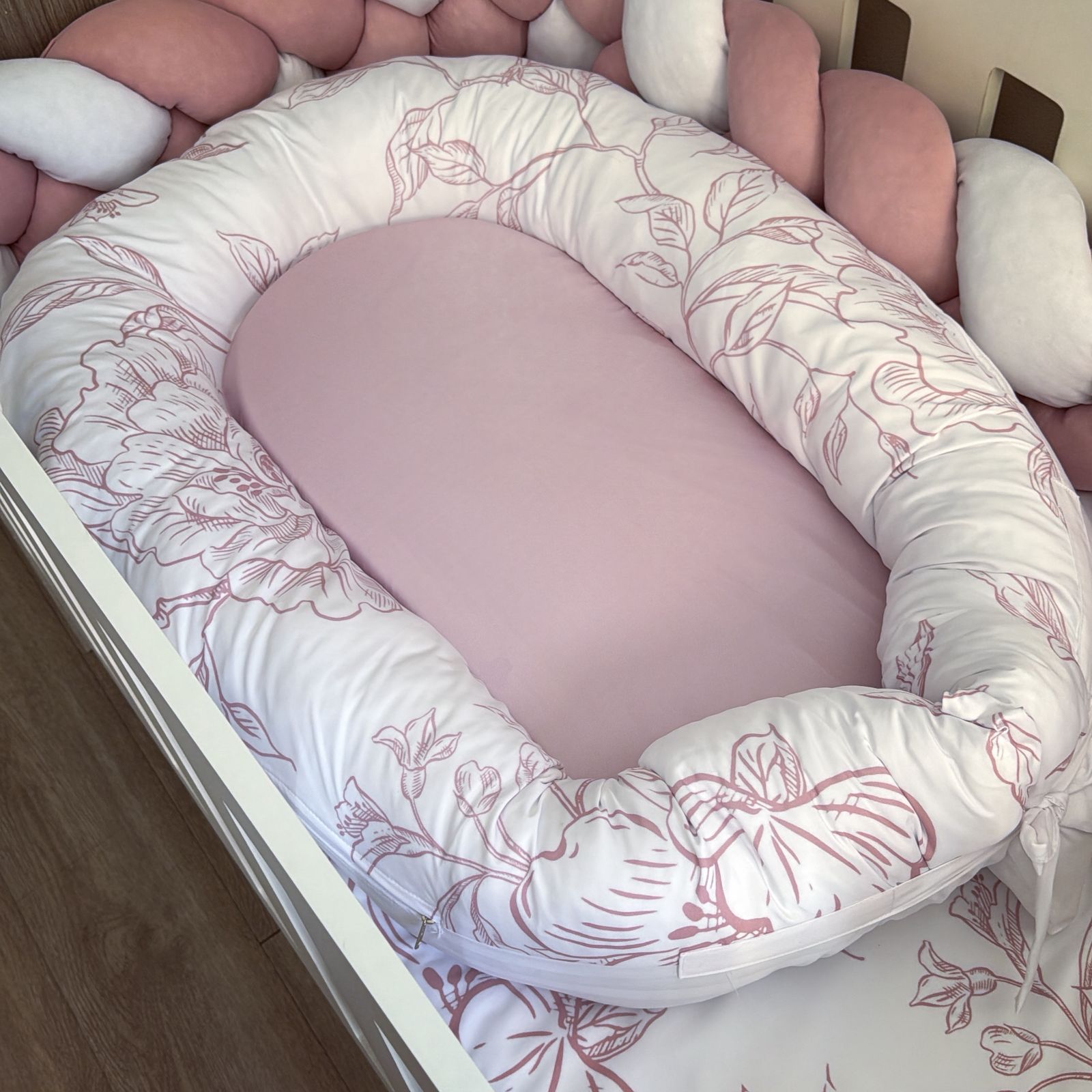 Nest - Pink Flowers 05 baby nursery snuggle nests South Africa